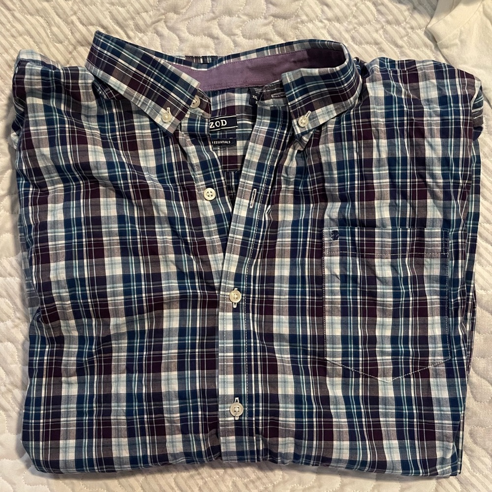 Mens LS button down dress shirt